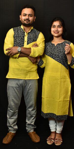kurta kurti v light yelow