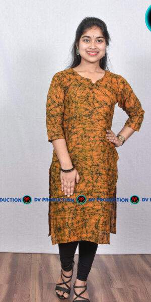 kurti batik deep yelow