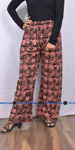 plazo red black flower