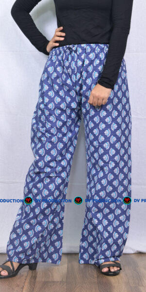 plazo blue kantha gurjari