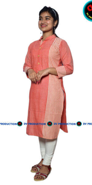 kurti khadi one side peech