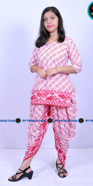 Comfortable Pure Cotton Dhoti Kurta Cord Set for Girls/Women