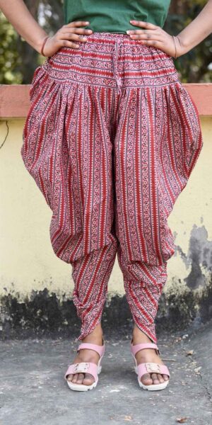 Designer Dhoti Salwar for Women-Red