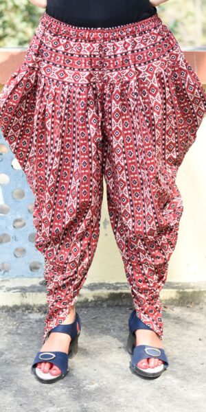Designer Dhoti Salwar for Women-Red