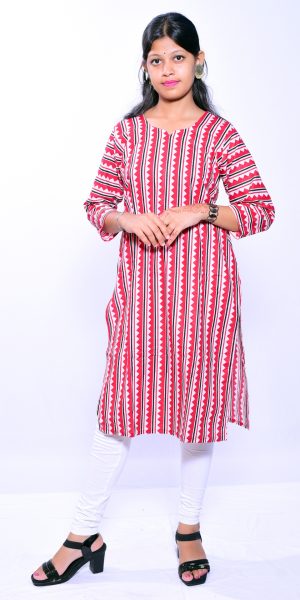 Designer Ethnic Kurti for Women- Red