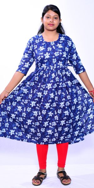 Designer Ethnic Kurti for Women- Blue