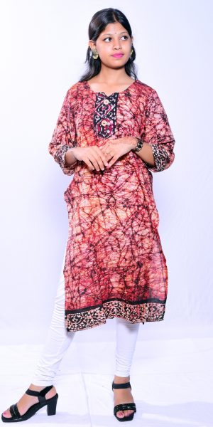 Designer Ethnic Kurti for Women- Red