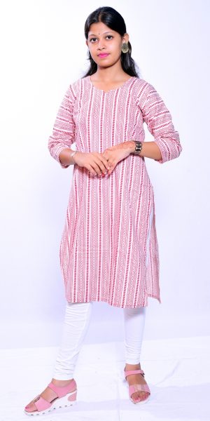 Designer Ethnic Kurti for Women- Red