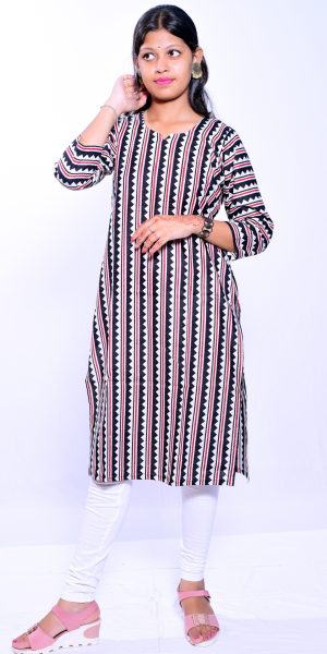 Designer Ethnic Kurti for Women- Black