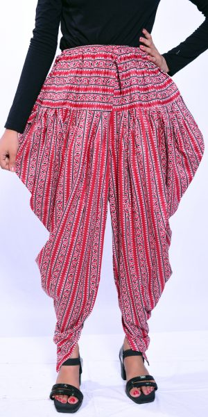 Designer Dhoti Salwar for Women- Red