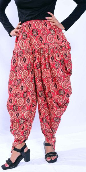 Designer Dhoti Salwar for Women-Red